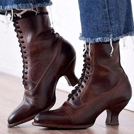Lace Noir Victorian Boots