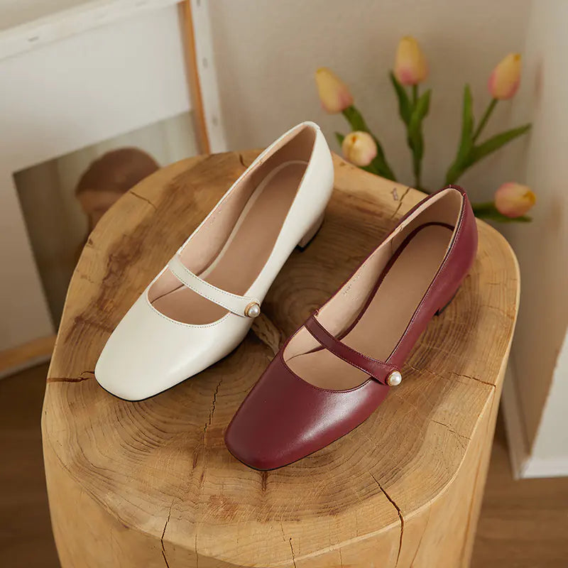 Velour Mary Janes Retro