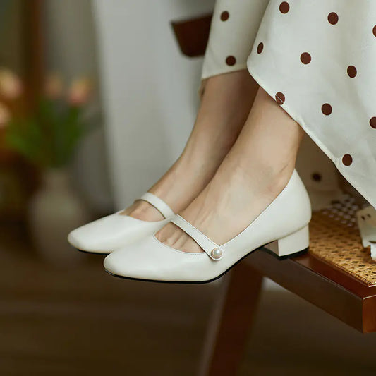Velour Mary Janes Retro