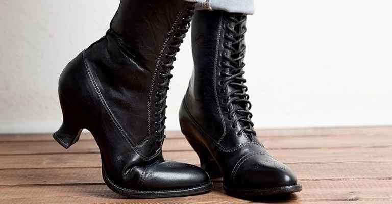 Lace Noir Victorian Boots